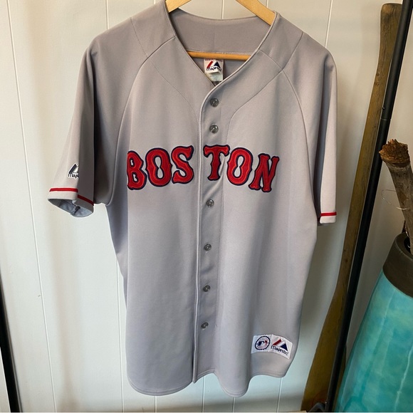 Majestic Other - Vintage Boston Red Sox Grey Jersey Genuine Merchandise Majestic Blank Korea VTG
